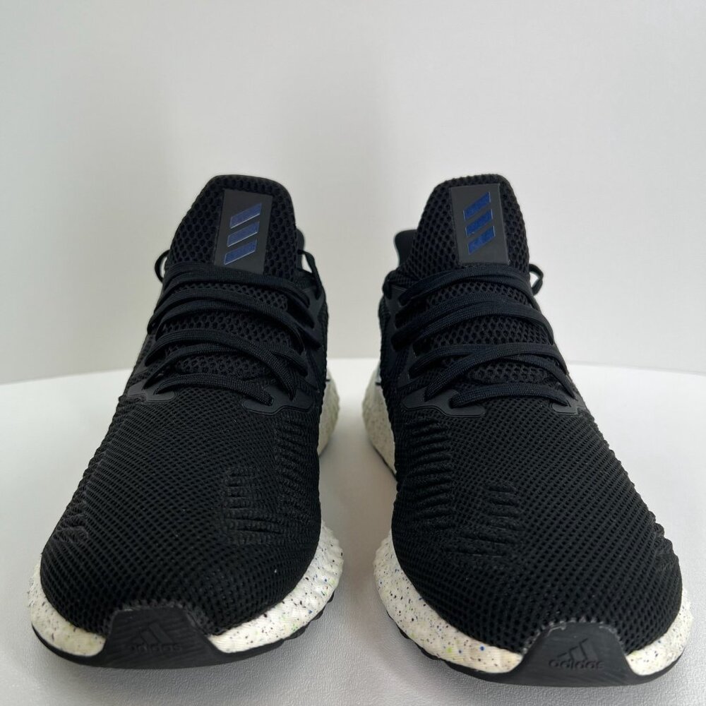Adidas Alphaboost Running Shoes Men 10 Speckled Iridescent Breathable Core Black - Picture 5 of 14
